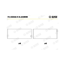 Kol Yatak - Fiat Ducato - Glyco-7140664025mm