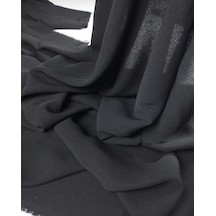 Siyah Renkte Krep Kumaş En 150 Cm X Boy 275 Cm -9652 Renkli