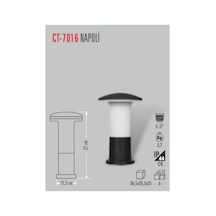 Cata Ct-7016 Napoli Bahçe Armatürü Beyaz