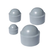 Cateksss M10 Somun Kapağı, Plastik Somun Kapama, Somun Gizleyici Kapak - Gri - 15 Li Paket