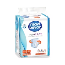 Mavi Beyaz Ped Külot Hasta Bezi Extra Büyük Boy XL 30'Lu