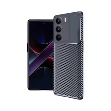 Realme C75 4g Uyumlu Auto Focus Karbon Kapak - Lacivert