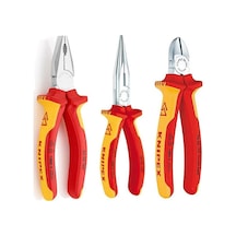 Knipex 3'lü Set 1000v Kombine Pense 160 Mm 1000v Yan Keski 160 Mm 1000v Kargaburun 160 Mm Set 3 Parça