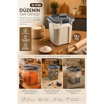 Porsima 9974 Royal Box 12 Litre Kare Hava Geçirmez Sızdırmaz Kapaklı Saklama Kabı Diğer