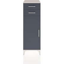 Hyperion Dolap 2 Raflı 2 Çekmeceli Tek Kapaklı 44x44x134 Aytaşı-antrasit Aytası