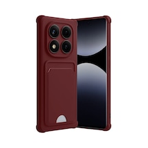 Xiaomi Redmi Note 14 Pro 4g Kelvin Kartvizitli Silikon - Bordo 0.2M-Çok Renkli