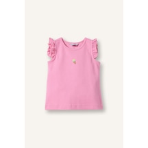 Defacto Bisiklet Yaka Dondurma İşlemeli Pembe Atlet Kız Bebek H8224a526smpn649 Pembe-pn649