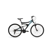 Bisan Ranger 42 Cm V 26 Jant Amortisörlü 21 Vites Mat Siyah Mavi Siyah - Mavi