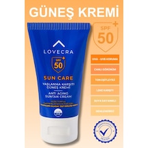 Yüz Kremi Spf 50+ Yüksek Uva/uvb Koruma Yaşlanma Karşıtı Yağsız Hızlı Emilim Güneş Kremi 50ml