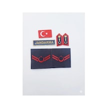 Asayiş Uzman Çavuş Bayrak Spolet Jandarma Yazı 4 Lü Set