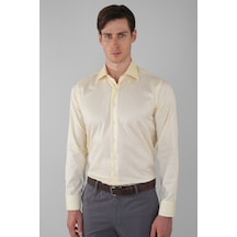 Bisse Klasik D Yaka Regular Fit Cepsiz Uzun Kol Sarı Gmkls250061 C17 Sarı