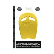 Premium Prof 1. Kalite Yüzme Tahtası Büyük Boy 325x465x35 Mm Yüzücü Eşyası Havuz Ürünü Su Üstü Sarı