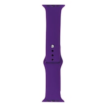 Watch 42mm Band Serisi Klasik Kordon Silikon Strap Kayış-derin Mor