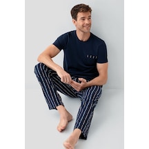 Arnetta Erkek Lacivert Pijama Takım Ar3679-s-v1 Lacivert