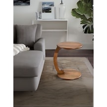 Lunora Ceviz Ahşap C Yan Sehpa Ceviz