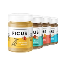 Picus Fıstık Ezmesi + Kaju Ezmesi + Badem Ezmesi + Fındık Ezmesi 4'lü
