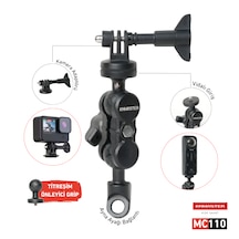 Knmaster Mc110 Ayna Dibi Bağlantılı 360 Ayarlanabilir Kamera Tutucu Aparat 15 Cm