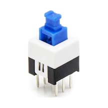Ic-198 6 Pinli Bacaklı Kalıcılı Yaylı Push Buton 8x8mm