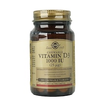 Solgar Chewable D3 1000IU Çiğnenebilir Vitamin 100 Tablet