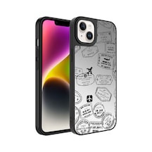 Apple Uyumlu iPhone 14 Plus Aynalı Desenli Kamera Korumalı Mirror
