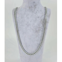 Rodyum Çelik Erkek Kolye 60 Cm - Ekl0053 Çok Renkli