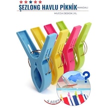 Zenvac Xl Plaj Havlu Şezlong Piknik Mandalı 4 Adet Mucca Design 718222 Zenvac29 Renkli