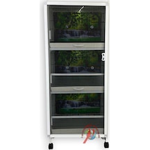 İstanbul Kafes Model 3 Pvc Kuş Dolabı