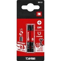 Darbeli Bit Seti, 2 Parça, 50 Mm, Ph3, S2 Çelik Ve Torsiyon Bölgesi
