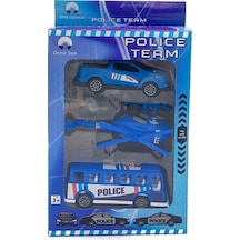 Demir Toys Polis Seti Helikopterli 3lü