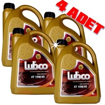Lubco 4t 10W-40 Semi-sentetik 4 Zamanlı Motosiklet Yağı 4 L x 4 4 L
