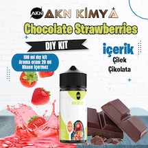 Chocolate Strawberries Dıy Kit Çilek Çikolata Gıda Aroması %20 Oranda Aroma İçerir Hazır Değildir 100 Ml