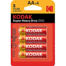 Kodak Çinko Karbon Kalem Pil 4'lü