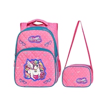 Pembe Benekli Unicorn İlkokul Çantası