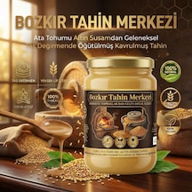 Bozkır Tahin Merkezi Yerli Ata Tohumu Altın Susam Taş Değirmen Tahini Kavrulmuş 600 G