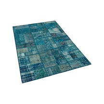 Klasik Modern Patchwork Eskitme Halı 120 X 180 Cm 5992