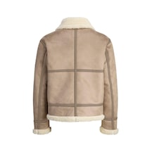 Jack & Jones Jorlıverpool Aviator Jacket Kürklü Yaka Süet Görünümlü Kışlık Erkek Mont Sn Koleksiyonu Cok Renklı