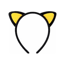 Peluş Kedi Kulak Taç Sarı Siyah Çocuk Parti &amp Kostüm Tacı 0  -  99