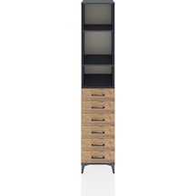 Hyperion Dolap 3 Raflı 6 Çekmeceli 44x44x221 Antrasit-çam Antrasit