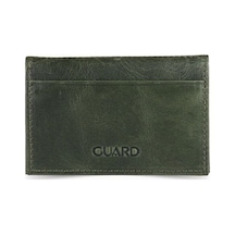 Guard Leather Guard Antik Yeşil Deri Kartlık Çok Renkli