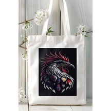 Art Hediye Hint Bülbülü Baskılı Omuz Çanta Kişiye Özel Model 5 Çok Renkli