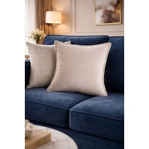 Dekoratif Kırlent Yastık, Modern Tasarım, Yumuşak Kumaş, Oturma Odası Koltuk Süs Yastığı Bej - 841125980 Bej