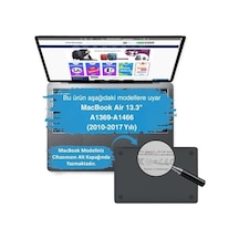 Macbook Air Kılıf 13 İnç Deri Leat01 Eski Usb Girişli Model 2010-2017 A1369 A1466 İle Uyumlu Lacivert