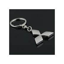 Mitsubishi Outlander Anahtarlık Metal 3d Metal Otomobil Anahtarlığı - Krom Kaplamalı Oto Anahtarlık