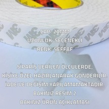 20 MM 1mt Çift Taraflı Bant Ekran Kasa Kapak Tamir Bantı-şeffaf 1 Metre-Tamir Seti Hariç