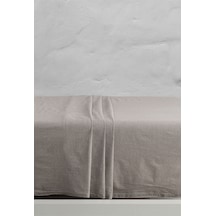 Berolige Chambray 100% Pamuklu Yıkamalı İplik Boya Lastikli Çarşaf Kahverengi 100x200