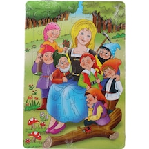 36 Parça Çocuk Puzzle + Boyama Pamuk Prenses