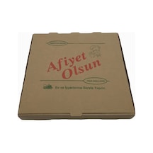 Pizza Kutusu Kraft -kahverengi 100 Lü.40x40