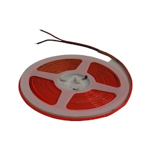 12 Volt 3mm 400 Ledli İnce Esnek Cob Şerit Led Kırmızı Ip20 5 Metre