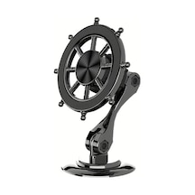 Dashanshop Siyah Manyetik Araç Telefon Tutucu 360 Derece Dönebilir Güçlü Mıknatıs