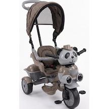 Babyhope Little Panda Lüx 3 Tekerlekli İtmeli Vizon Kahverengi